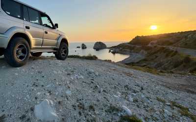 Wycieczka na plażę Skała Afrodyty z karmieniem osiołków z Pafos